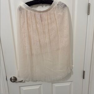 Victoria's Secret Cream Midi Skirt